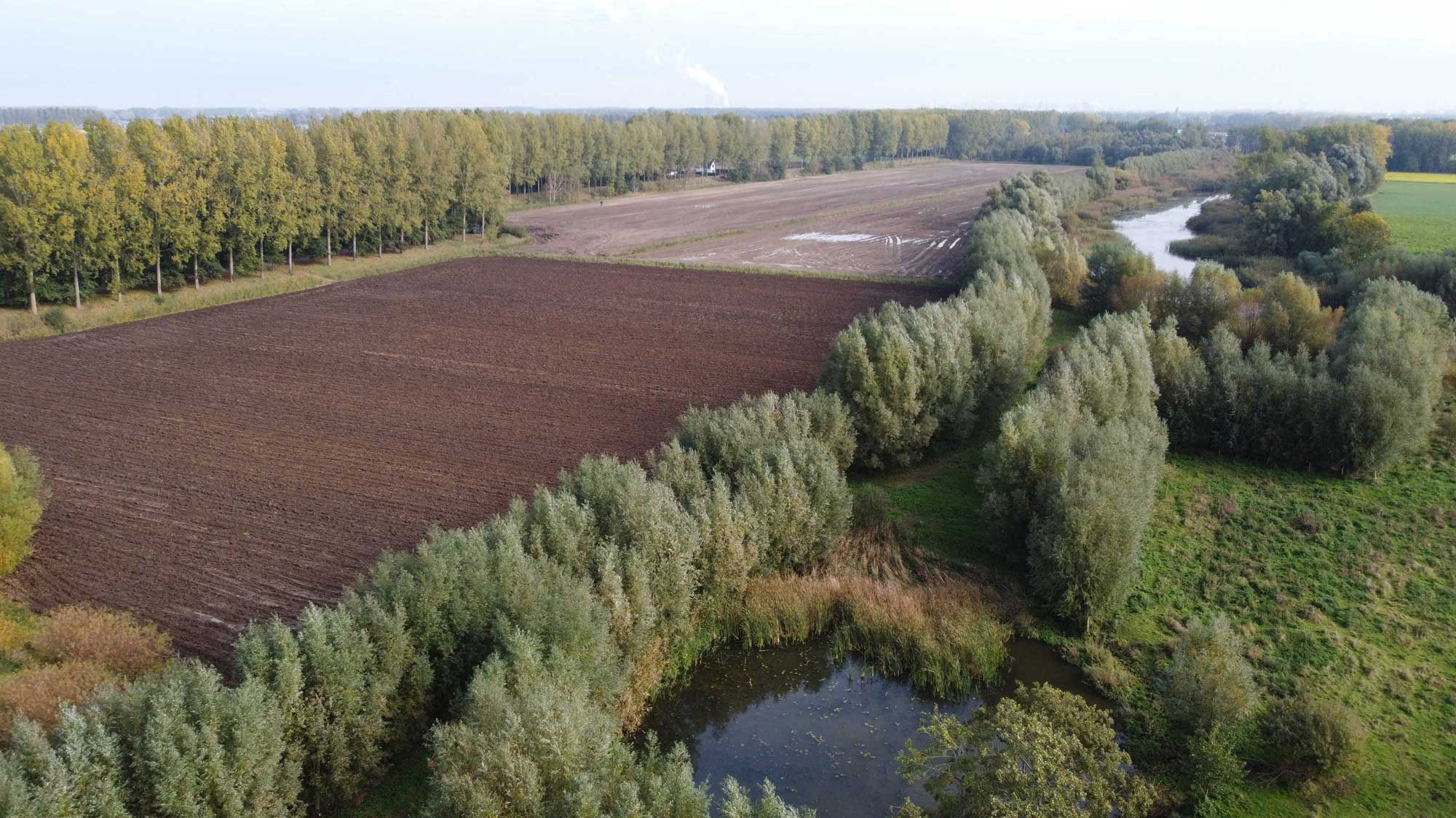 Konijnenpijpen luchtfoto